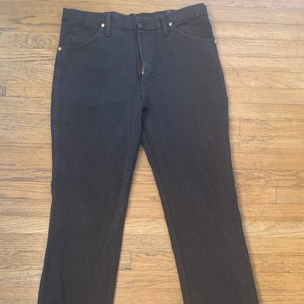 Wrangler brown slim cut cut jeans size 34/32